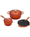 Le Creuset 5 Piece Signature Set In Red