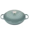 Le Creuset Signature 3.5-quart Enameled Cast Iron Braiser In Sea Salt