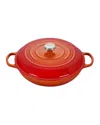 Le Creuset Signature 5-quart Enameled Cast Iron Braiser In Flame