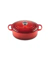 Le Creuset 5-qt. Signature Enameled Cast Iron Oval Dutch Oven In Cerise