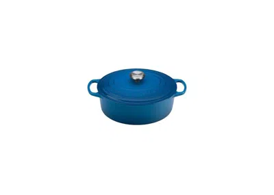 Le Creuset 5-qt. Signature Enameled Cast Iron Oval Dutch Oven In Blue