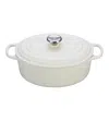 Le Creuset 5-qt. Signature Enameled Cast Iron Oval Dutch Oven In White