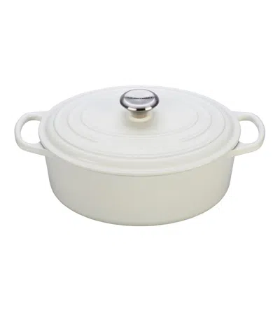 Le Creuset 5-qt. Signature Enameled Cast Iron Oval Dutch Oven In White