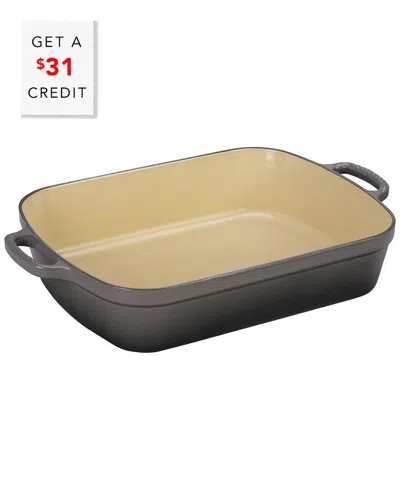 Le Creuset 5.25 Qt Rectangular Roaster With $31 Credit In Multi