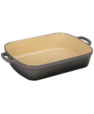 Le Creuset 5.25 Quart Enameled Cast Iron Rectangular Roaster In Gray