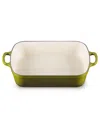 Le Creuset 5.25-quart Enameled Cast Iron Rectangular Roaster In Green