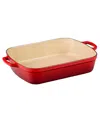 Le Creuset 5.25 Quart Enameled Cast Iron Rectangular Roaster In Red