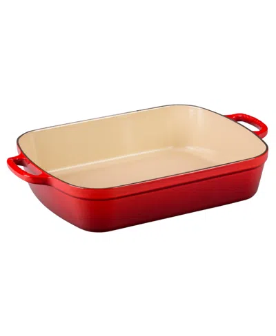 Le Creuset 5.25 Quart Enameled Cast Iron Rectangular Roaster In Red
