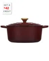 Le Creuset 5.5qt Signature Round Dutch Oven With $42 Credit In Red