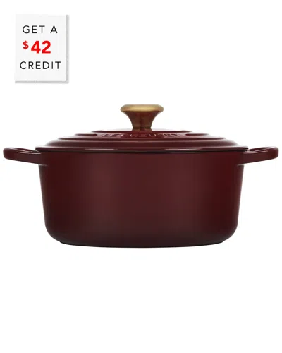 Le Creuset 5.5qt Signature Round Dutch Oven With $42 Credit In Red