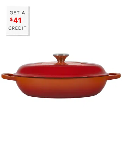 Le Creuset 5qt Signature Braiser With $41 Credit In Red