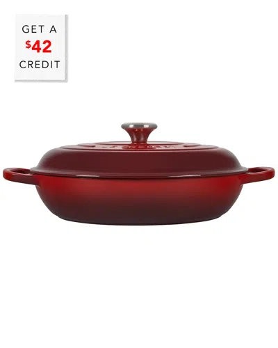 Le Creuset 5qt Signature Braiser With $42 Credit In Red