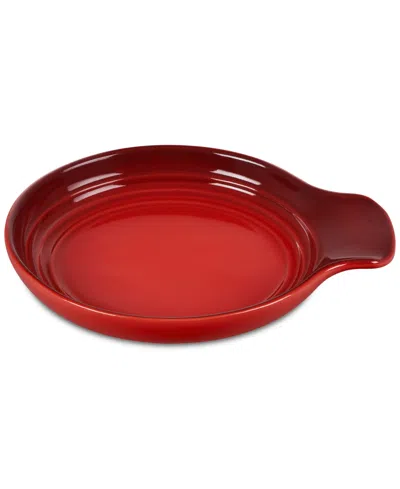 Le Creuset 6" Enameled Signature Stoneware Spoon Rest In Pink