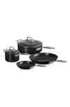 Le Creuset 6-piece Essential Nonstick Ceramic Cookware Set In Black