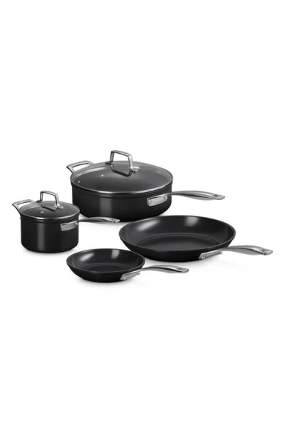 Le Creuset 6-piece Essential Nonstick Ceramic Cookware Set In Black