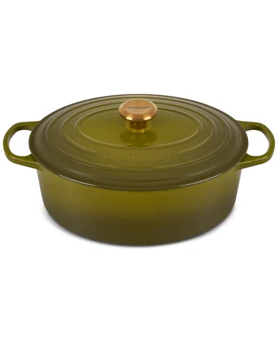 LE CREUSET 6.75-QT. SIGNATURE ENAMELED CAST IRON OVAL DUTCH OVEN
