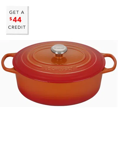 Le Creuset 6.75qt Dutch Oven With $44 Credit In Orange