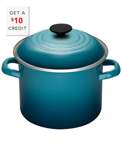 Le Creuset 6qt Stockpot With $10 Credit In Blue