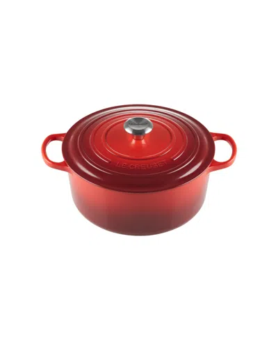 Le Creuset 7.25-qt. Signature Enameled Cast Iron Round Dutch Oven In Cerise