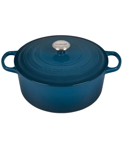 Le Creuset 7.25-qt. Signature Enameled Cast Iron Round Dutch Oven In Deep Teal
