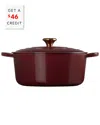 Le Creuset 7.25qt Signature Round Dutch Oven With $46 Credit In Red