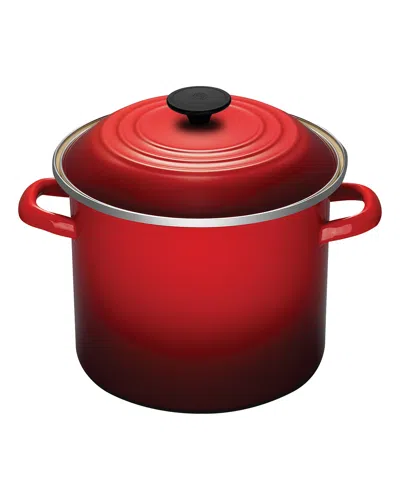 Le Creuset 8-qt. Enamel On Steel Stock Pot In Red