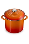 Le Creuset 8-quart Enameled Stainless Steel Stock Pot In Flame