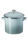 Le Creuset 8-quart Enameled Stainless Steel Stock Pot In Sea Salt