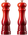 Le Creuset 8" Salt And Pepper Mill Set, Flame In Cerise