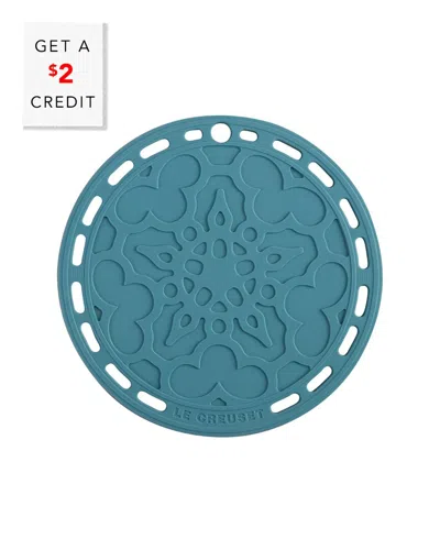 Le Creuset 8in Cast Iron French Trivet With $2 Credit In Blue