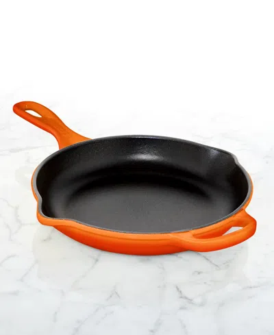 Le Creuset 9" Enameled Cast Iron Skillet With Helper Handle In Orange