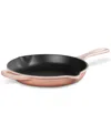 Le Creuset 9" Enameled Cast Iron Skillet With Helper Handle In Peche