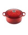 Le Creuset 9-qt. Signature Enameled Cast Iron Round Dutch Oven In Cerise