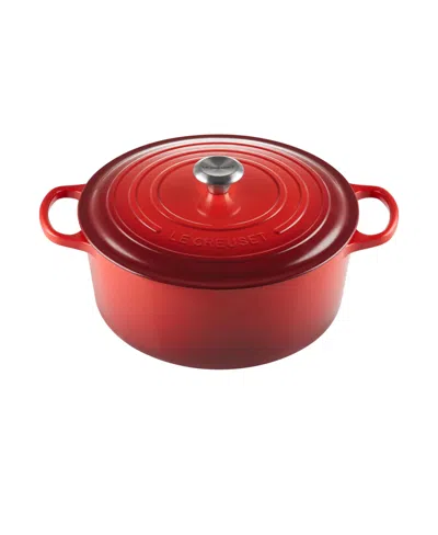 Le Creuset 9-qt. Signature Enameled Cast Iron Round Dutch Oven In Red