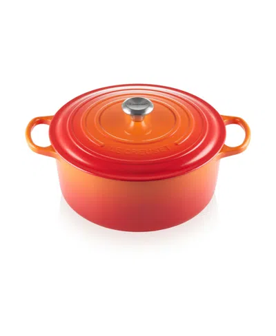 LE CREUSET 9-QT. SIGNATURE ENAMELED CAST IRON ROUND DUTCH OVEN