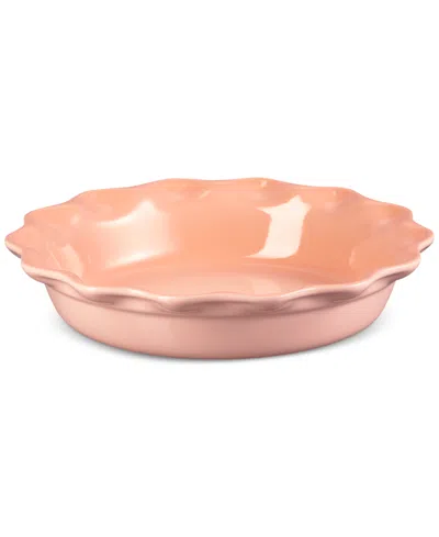 Le Creuset 9" Stoneware Pie Dish In Pink