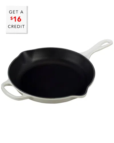 Le Creuset 9in Signature Iron Handle Skillet With $16 Credit In Neutral