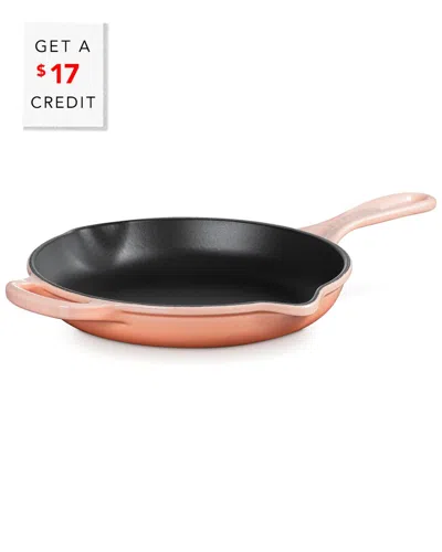 Le Creuset 9in Signature Iron Handle Skillet With $17 Credit In Pink