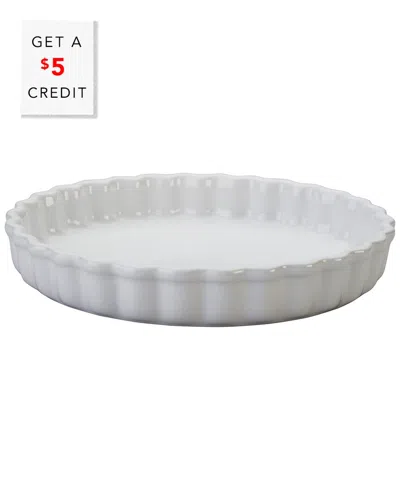 Le Creuset 9in Tart Dish With $5 Credit In White