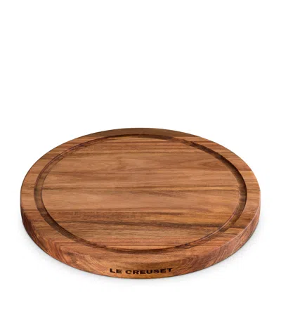 Le Creuset Acacia Wood Chopping Board In Brown