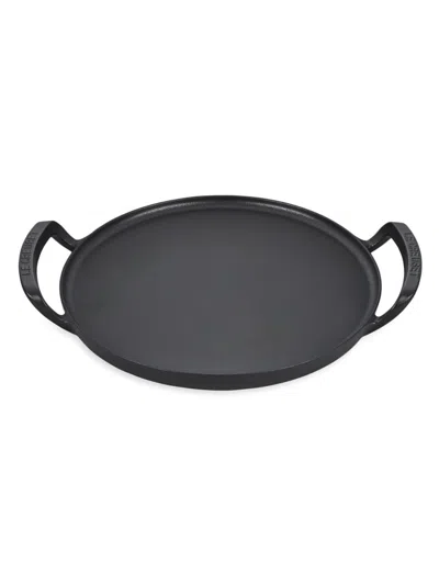 Le Creuset Alpine Enameled 15" Cast Iron Round Pizza Pan In Black
