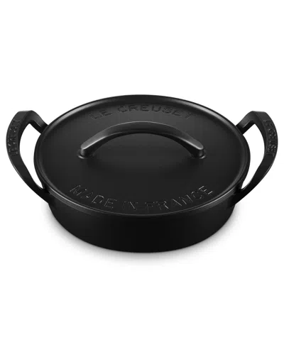 Le Creuset Alpine Outdoor Collection Enameled Cast Iron 3.5 Quart Utility Pan In Black