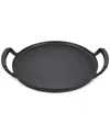 Le Creuset Alpine Outdoor Collection Enameled Cast Iron Pizza Pan In Matte Blac