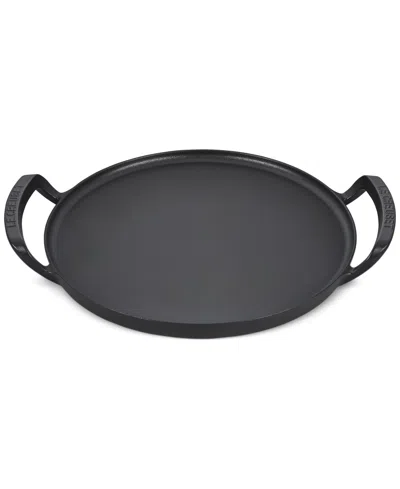 Le Creuset Alpine Outdoor Collection Enameled Cast Iron Pizza Pan In Matte Blac