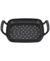 Le Creuset Alpine Outdoor Collection Enameled Cast Iron Square Grill Basket In Matte Blac