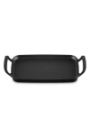Le Creuset Alpine Outdoor Rectangular Griddle In Black