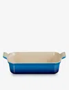 Le Creuset Azure Blue Heritage Stoneware Rectangular Dish 19cm
