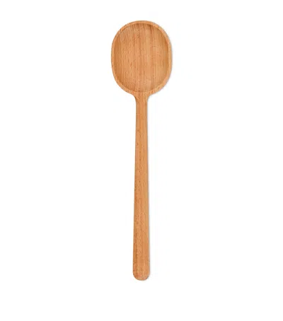 Le Creuset Beech Wood Serving Spoon In Brown