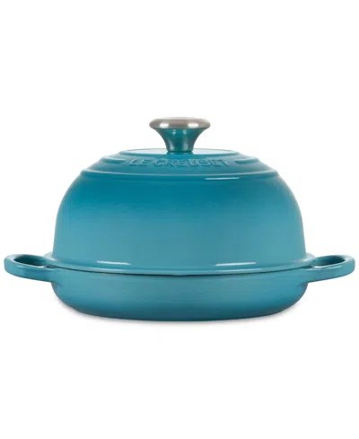 Le Creuset Caribbean 1.75 Qt Enameled Cast Iron Bread Oven With Lid In Blue
