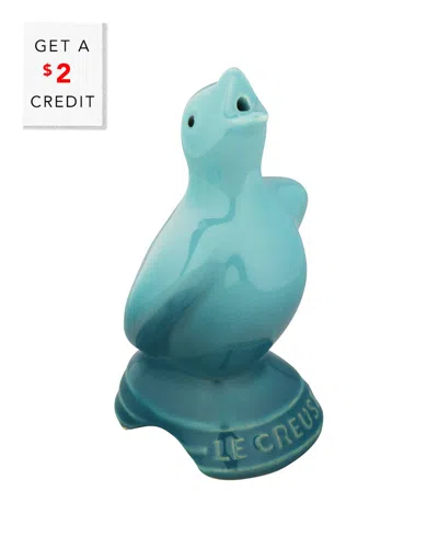 Le Creuset Caribbean Pie Bird With $2 Credit In Blue